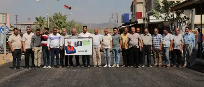 Beton Asfalta Kavuşan Aktepe Muhtarı Kurban Kesti