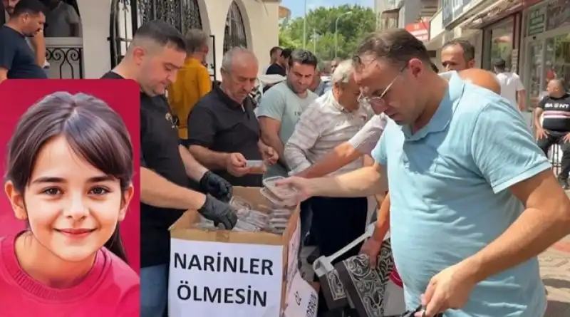 Narin’in Ruhuna Lokma Tatlısı Dağıtıldı