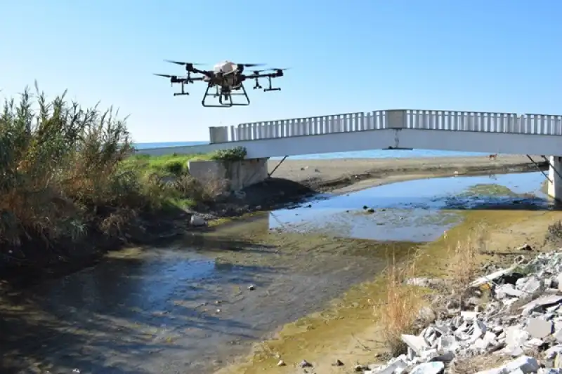 Karadan Ulaşılamayan Noktalar Drone Ile Ilaçlandı