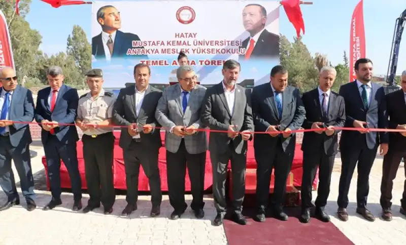 Antakya Meslek Yüksekokulunun Yeni Binasının Temeli Atıldı