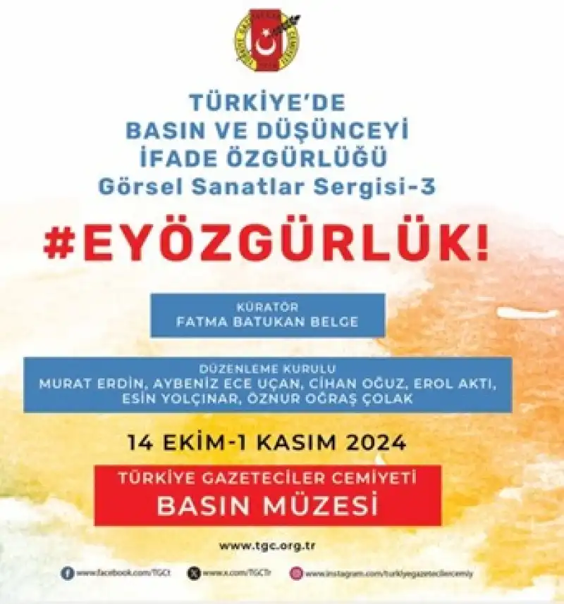 TGC ‘3. Ey özgürlük’ Sergisi Düzenliyor