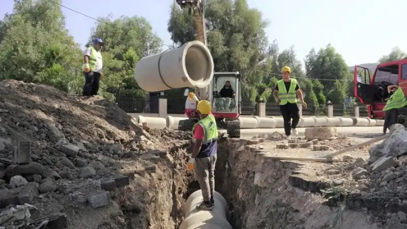 Antakya Maşuklu Mahallesi’nde Altyapı çalışmaları Devam Ediyor 