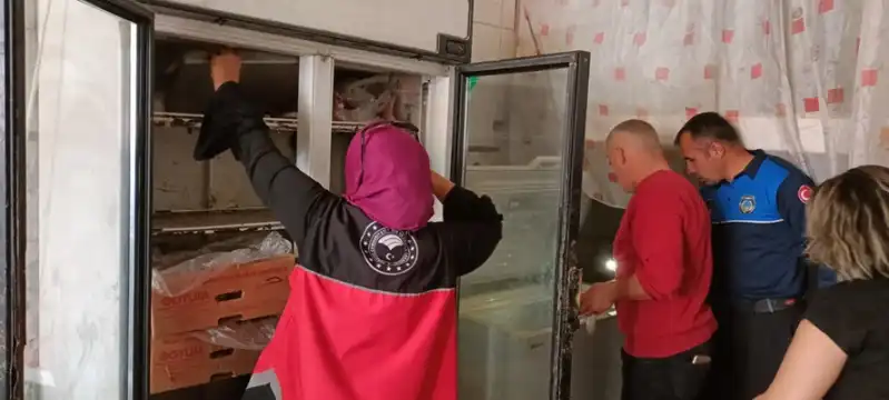 Hatay'da Sağlıksız Koşullarda Muhafaza Edilen 220 Kilogram Et Imha Edildi