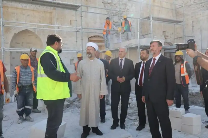 Prof. Dr. Ali Erbaş Habib-i Neccar Camii Restorasyonunu Yerinde İnceledi