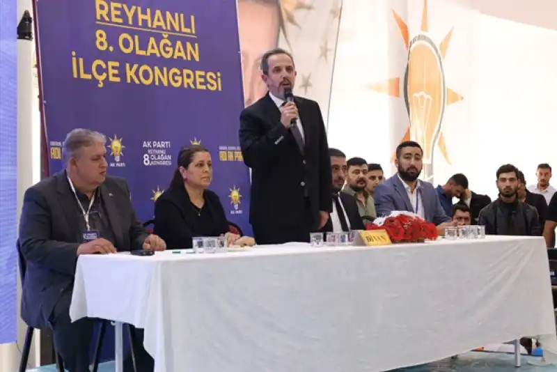 Reyhanlı AK Parti İlçe Kongresi Yapıldı Şaban Kurt Yeniden Başkan Seçildi