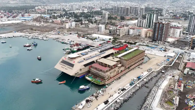 Hatay'da Depremzedelere Geçici Yuva Olan Gemi Olası Afetler Için Hazır