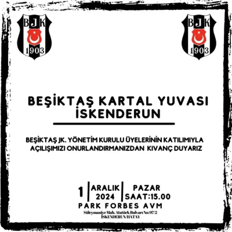 İskenderun Kartal Yuvası Yeniden Faaliyete Giriyor