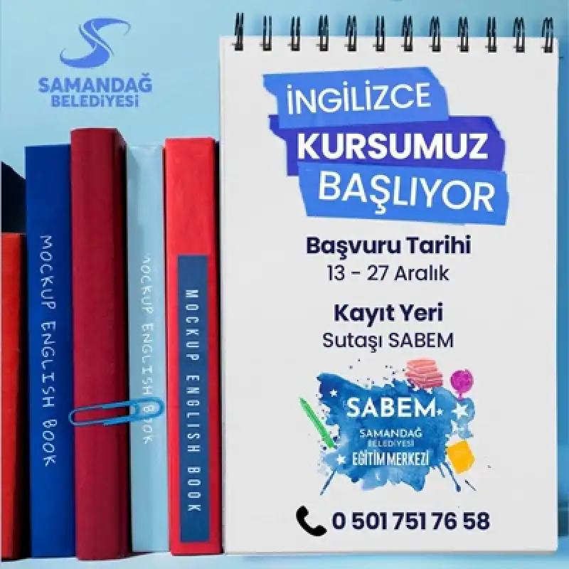 Samandağ Belediyesi ücretsiz İngilizce Dil Kursu Başlıyor