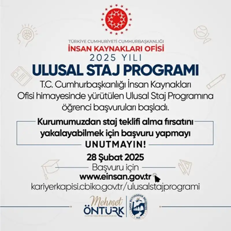 HBB’den Staj Programı Duyurusu