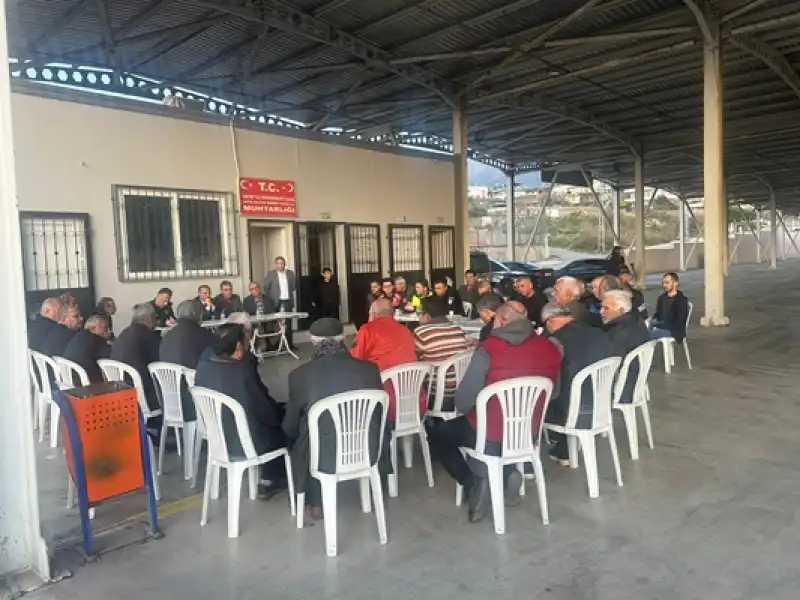 İskenderun İlçe Emniyet Müdürü Güneş Muhtarlar Ve Vatandaşlarla Görüştü