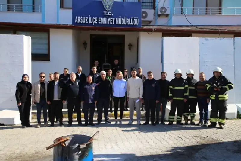 HBB Itfaiyesi Emniyet Ve Jandarma Güçlerine Yangın Eğitimi Verdi