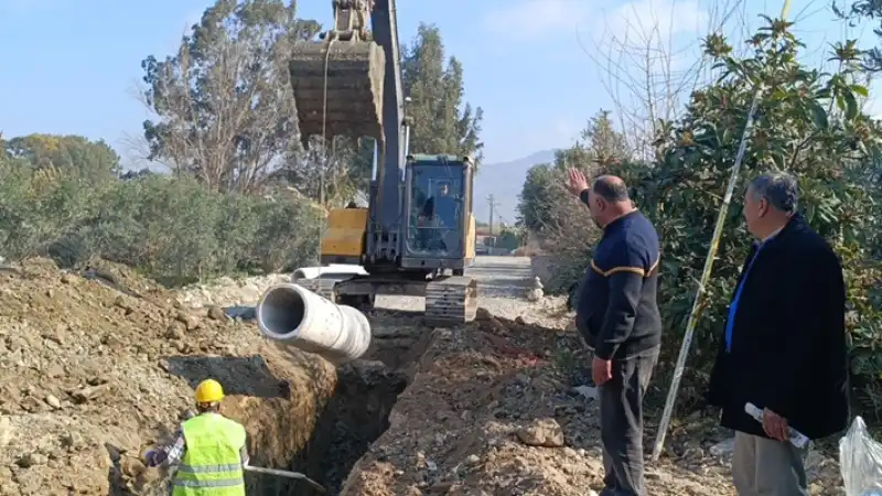 Samandağ'da Bir Mahallenin Kanalizasyon Hattı Yenilendi