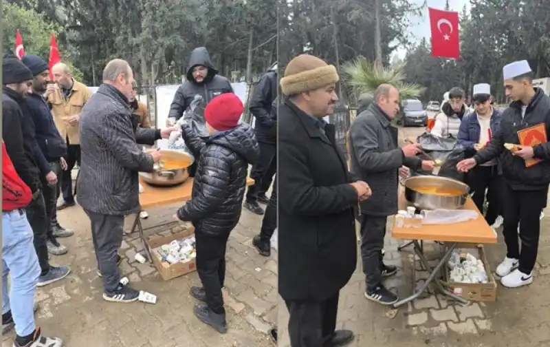 Ahıska Türkleri, Deprem Şehitleri Anısına Çorba Dağıttı 