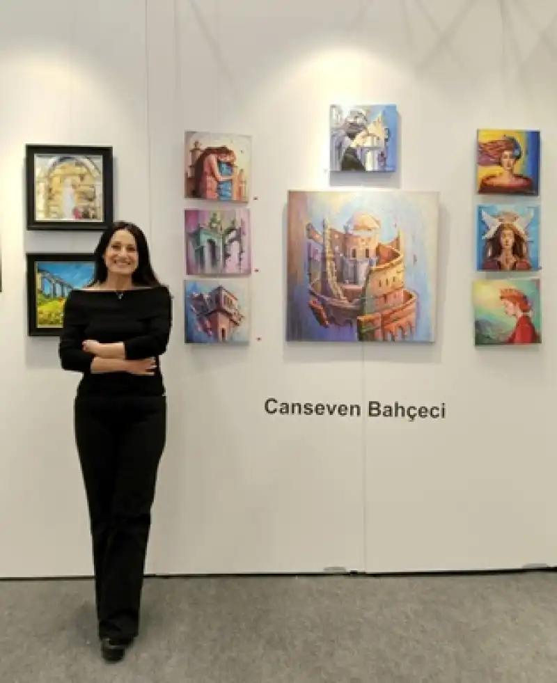 Ressam Bahçeci ARTANKARA 11. Uluslararası Çağdaş Sanat Fuarında