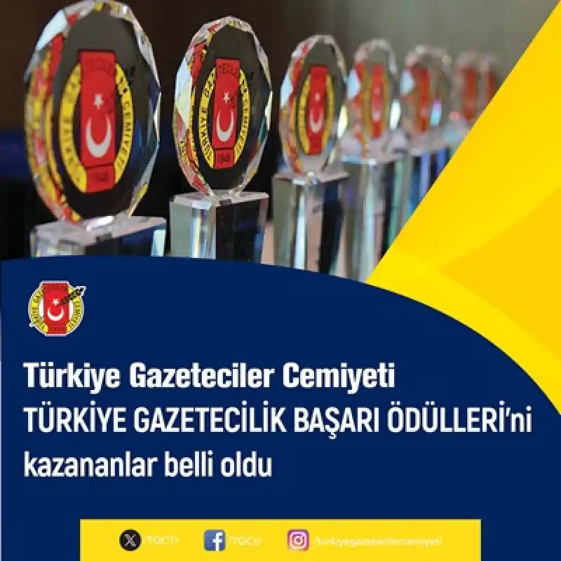 TGC 66.Türkiye Gazetecilik Başarı Ödüllerini Kazananlar Belli Oldu