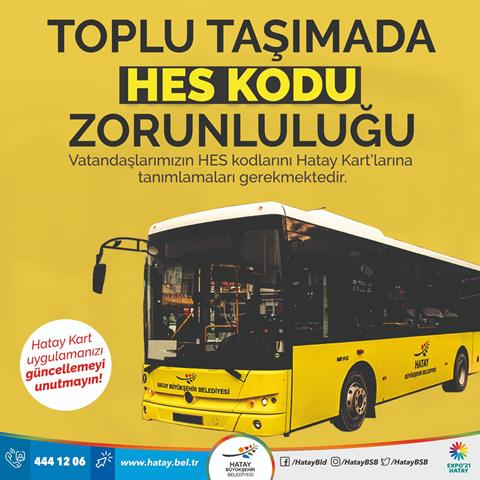 Toplu taşımada HES kodu zorunluluğu