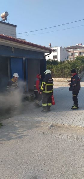 Samandağ da trafo yangını büyümeden söndürüldü