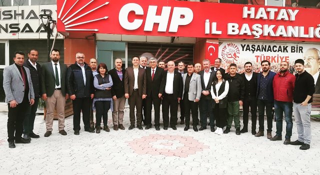 CHP Hatay İl Örgütüne ilk ziyaret Defneden 