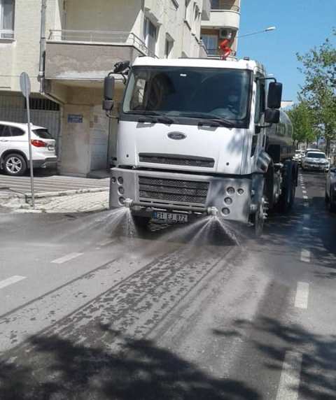 Şehrin dört bir yanı yıkanıyor