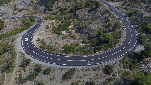 Çınarcık yayla yolu asfaltlandı