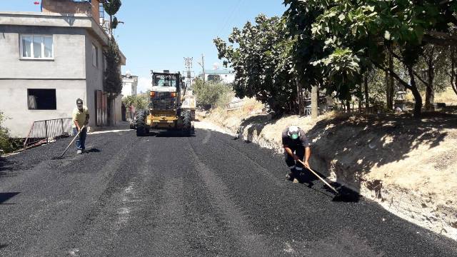 Antakya belediyesi yol çalışmalarında hız kesmiyor