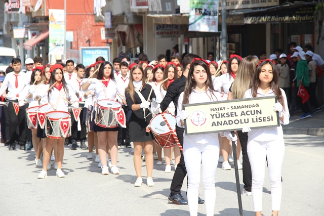 Samandağ da Gençlik Yürüyüşü