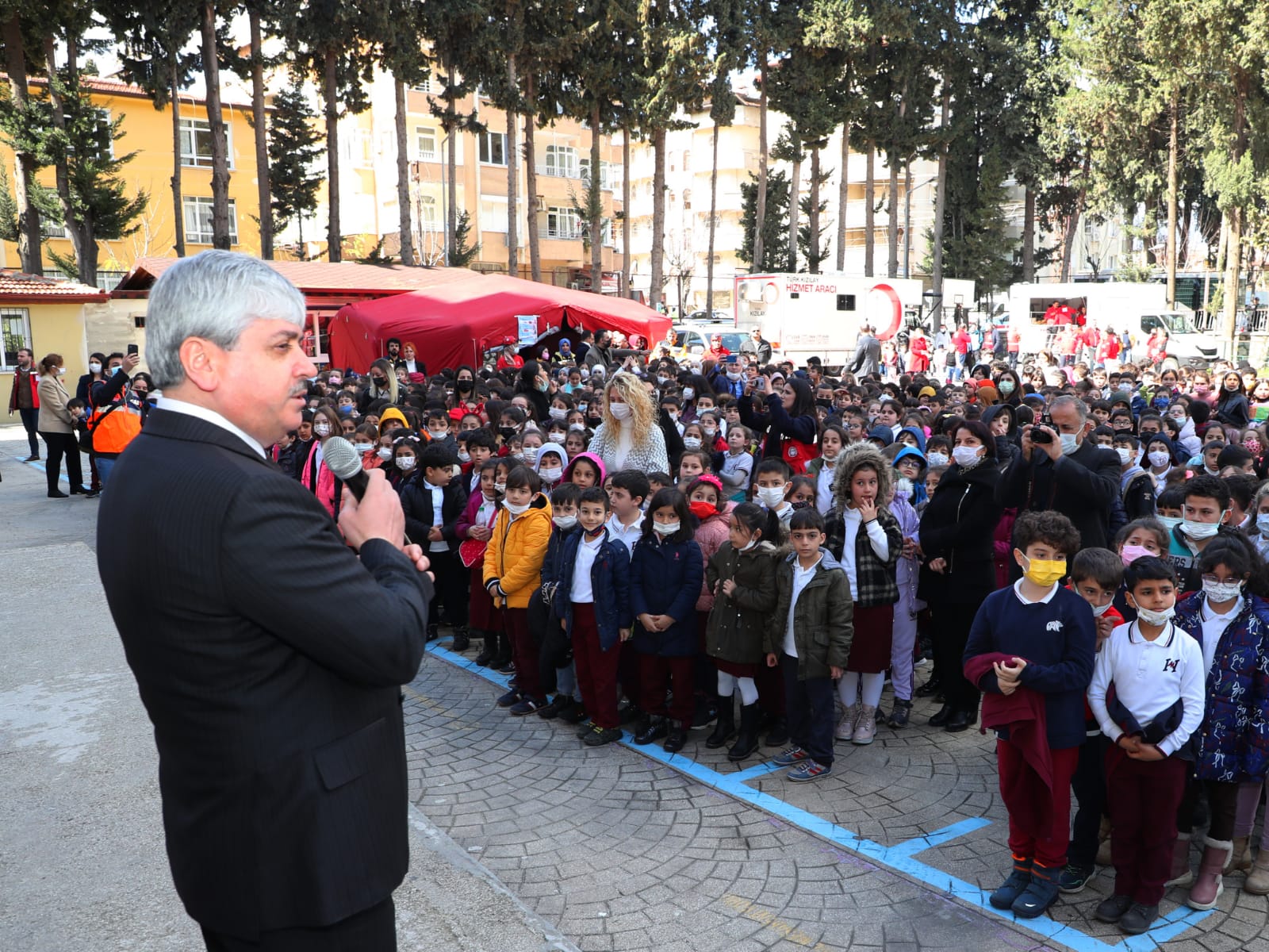 Vali Doğan deprem tatbikatına katıldı