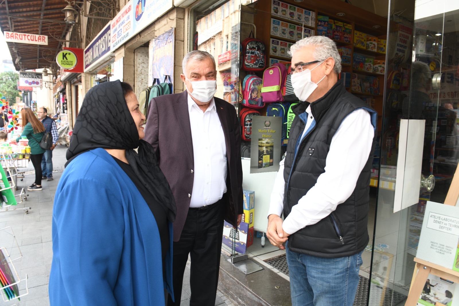 Saray Caddesi esnafını ziyaret ettiler