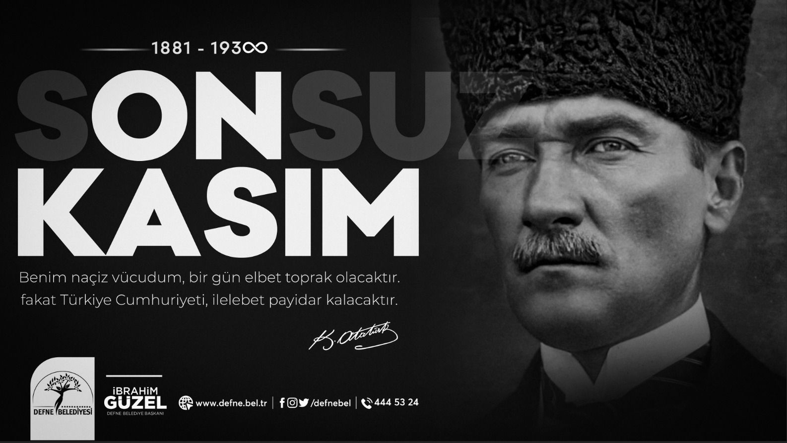 Başkan Güzelin 10 Kasım mesajı