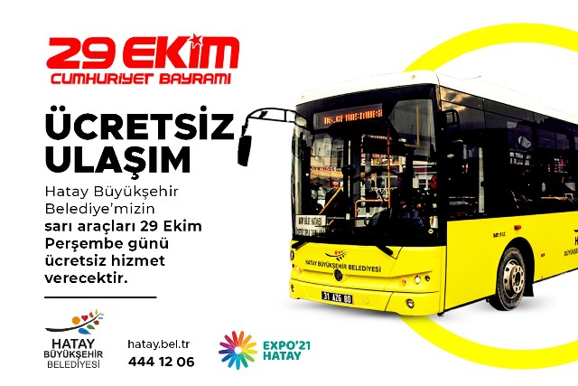 HBB den 29 Ekim de ücretsiz ulaşım