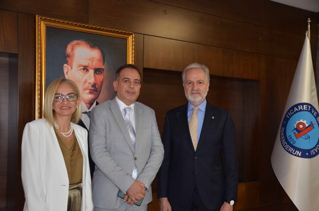 Hatay Barosu Başkanı Açıkalın İTSO yu ziyaret etti