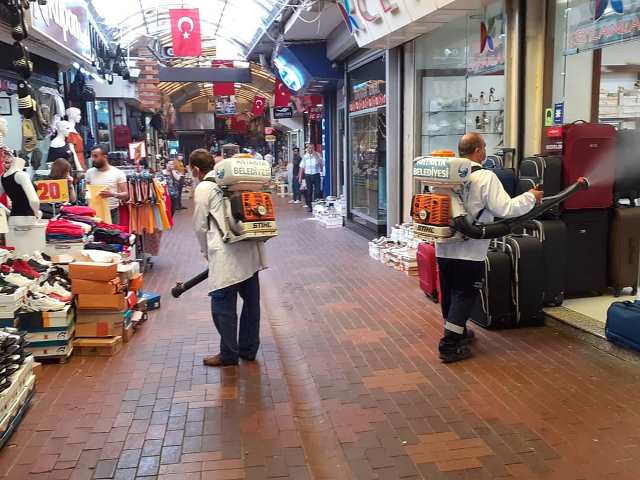 Şehir genelinde dezenfekte çalışmaları sürüyor