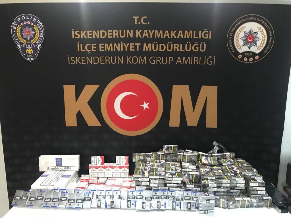 510 paket kaçak sigara ele geçirildi