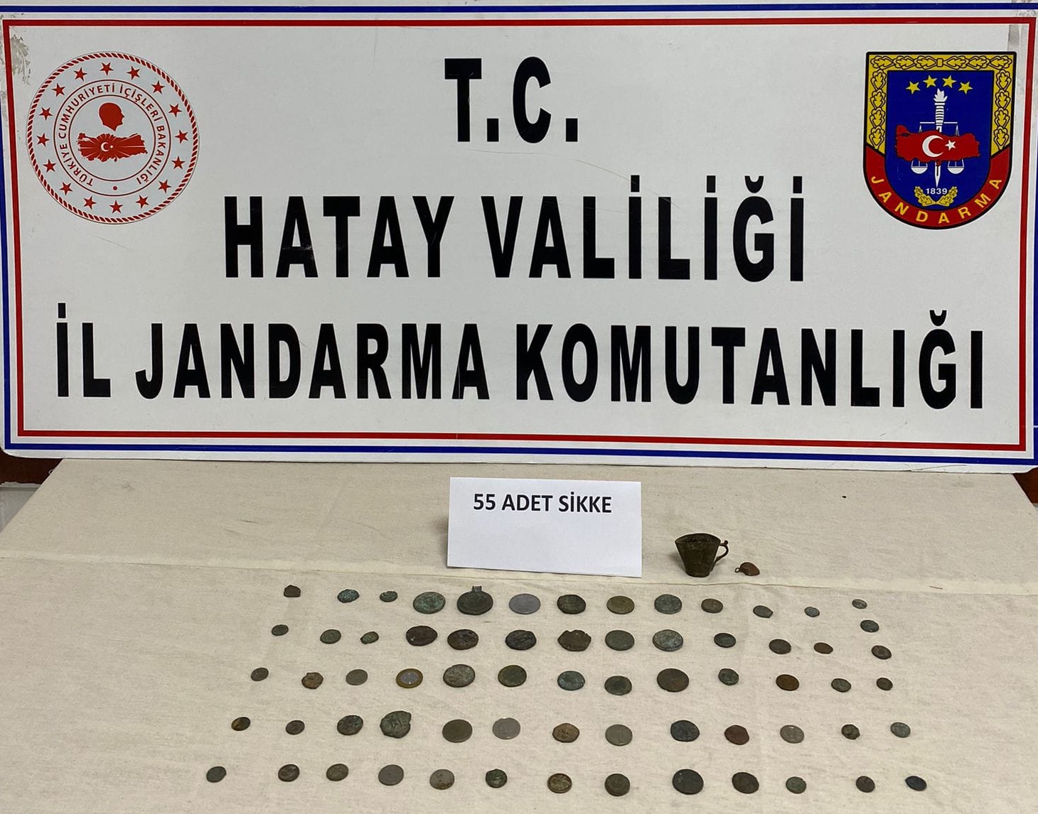 Evinde 55 sikke bulunan şüpheli gözaltına alındı