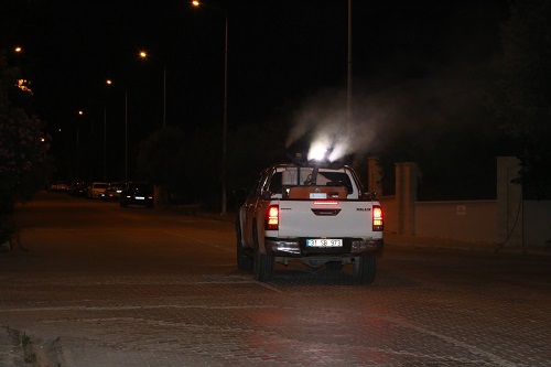 Hatay da İlaçlama 15 ilçede eş zamanlı devam ediyor