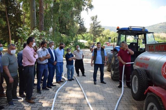 Hatay da 30 Mahalleye ilk müdahale su tankı