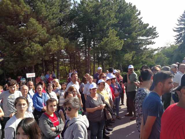 Samandağ belediyesi Anıtkabir’de yapılan törene katıldı