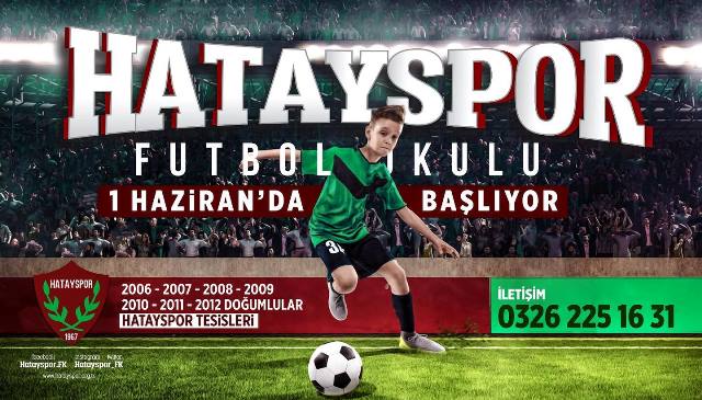 Hatayspor Futbol Okuluna kayıtlar sürüyor