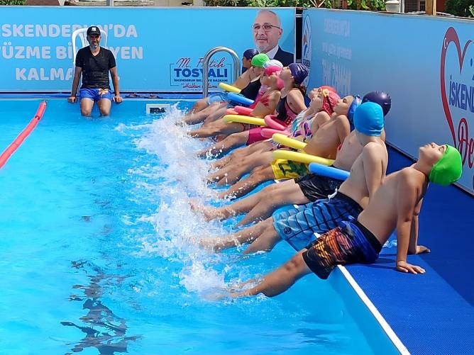 Portatif Havuzlardan 1500 çocuk faydalandı