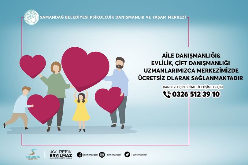 Samandağ Belediyesinden ücretsiz psikolojik danışmanlık hizmeti