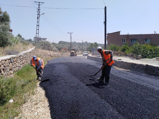 Oğlakören de asfalt çalışması