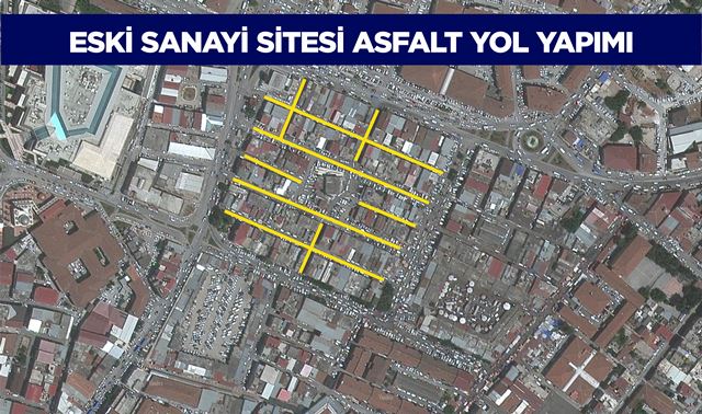 Antakya Belediyesi eski sanayi sokaklarını asfaltlıyor