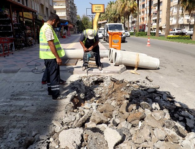 Sürekli tıkanan yağmursuyu hattı yenilendi