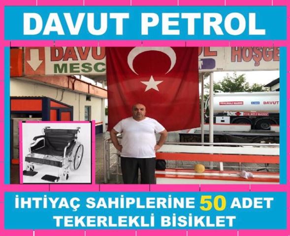 Hayırsever iş insanı Gerkesten 50 adet tekerlekli sandalye