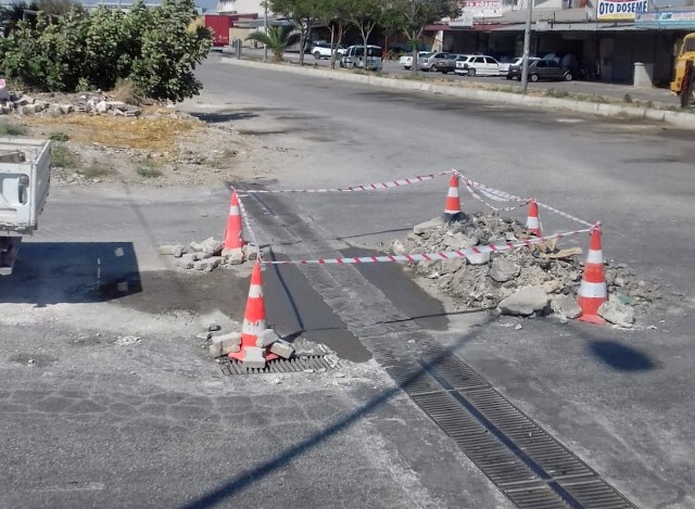 Deforme olan yağmursuyu mazgalları yenileniyor