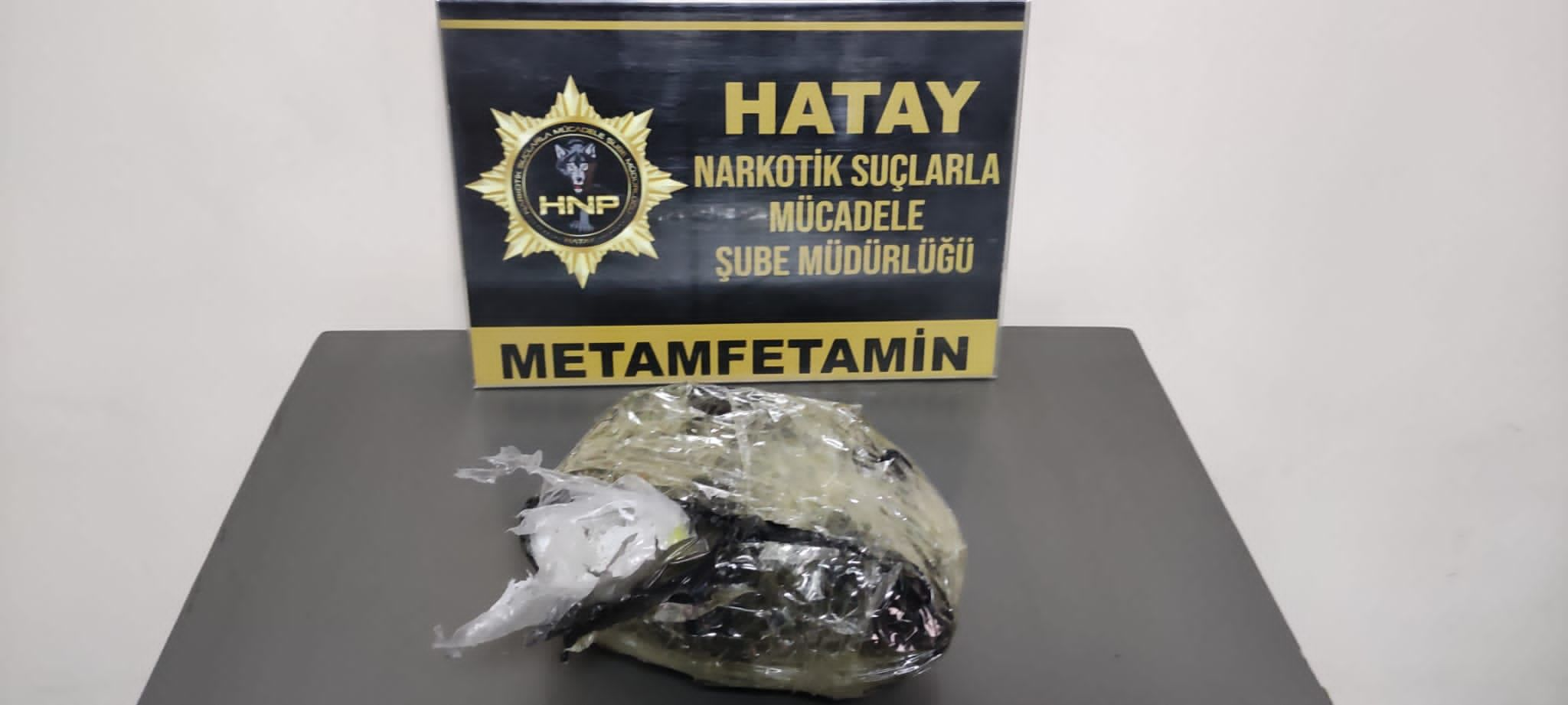 Kırıkhan da 1 kilo 38 gram metamfetamin ele geçirildi