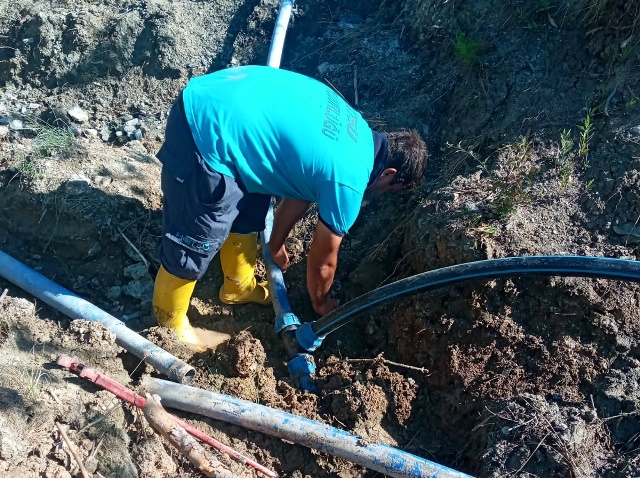 Su kaybına sebep olan arızalı şebekeler onarılıyor