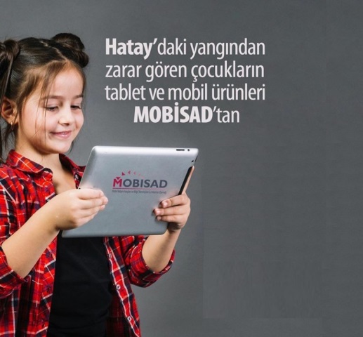 MOBİSAD tan yangında zarar gören çocuklara destek