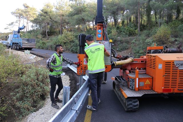 Belen Güzelyaylaya çelik oto korkuluk montajı yapıldı