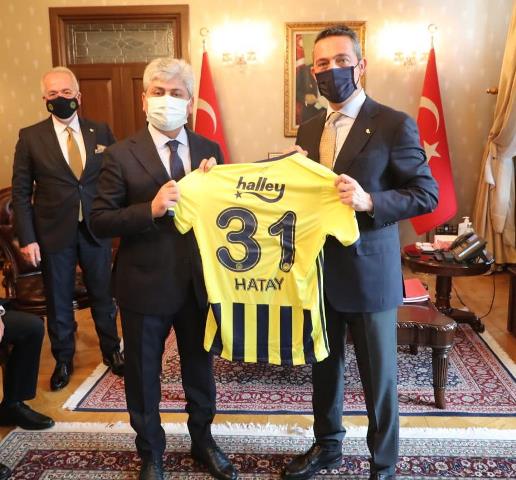 Vali Doğan Fenerbahçeli yöneticileri kabul etti